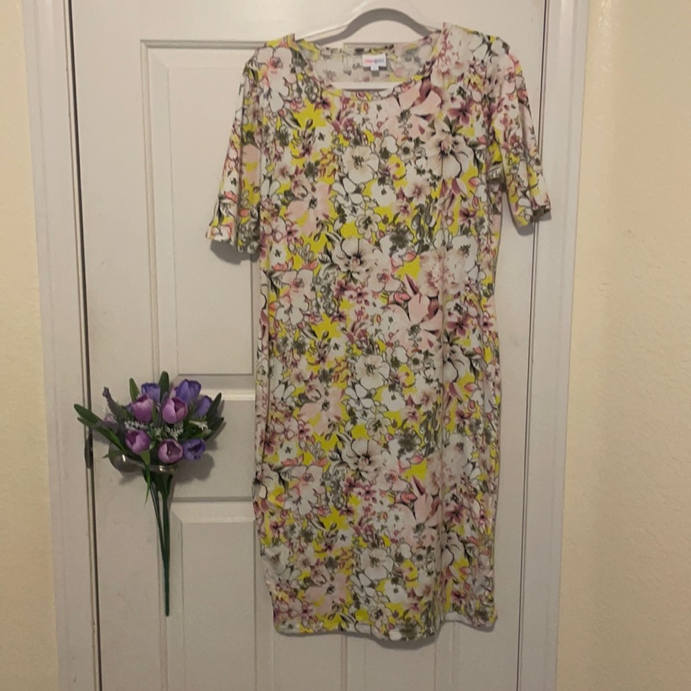 Luluroe cotton flower pattern dress